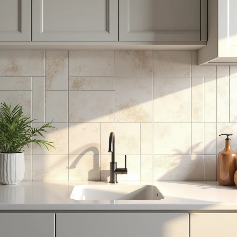 Revestimentos de cozinha mal escolhidos e visualmente desagradáveis.