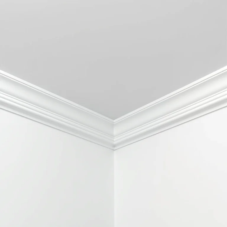 Roda-teto de PVC: resistente à umidade e fácil de limpar.