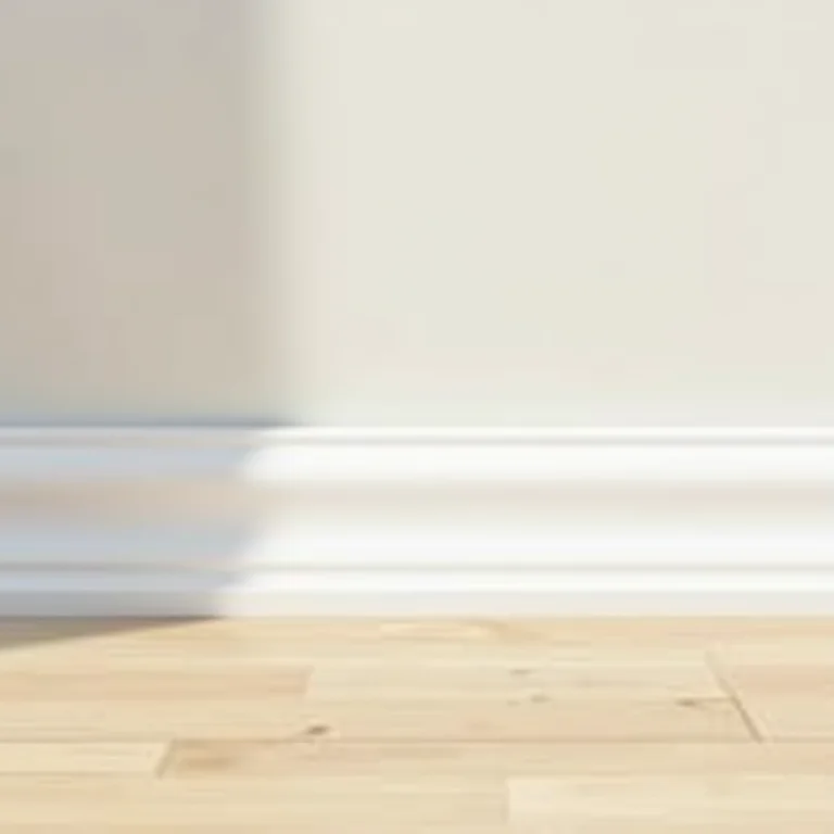 Rodapé de PVC em ambiente prático