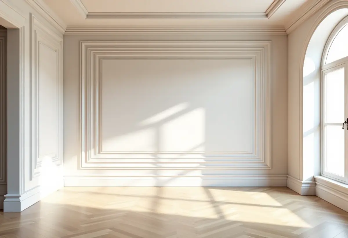 Sala de estar elegante com roda-teto bem instalado