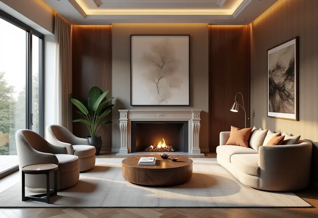 Móveis Clássicos: O segredo para um lar elegante sem erros Sala de estar luxuosa com móveis clássicos