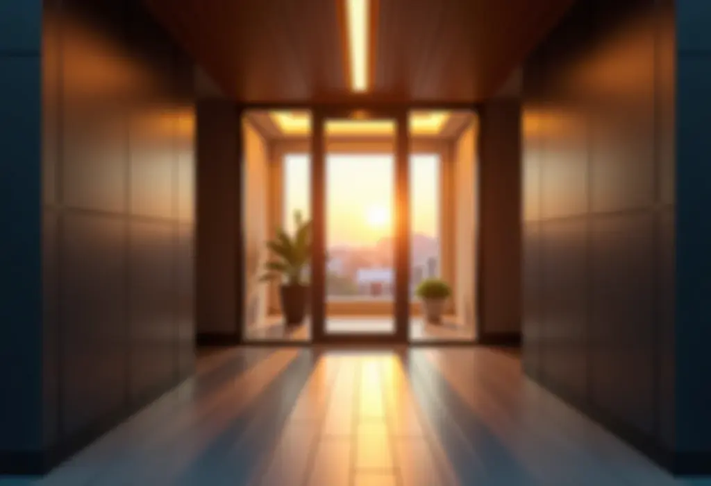 Sensor de Presença: O segredo para economizar energia (e dinheiro) Sensor de presença detectando movimento na entrada de uma casa moderna