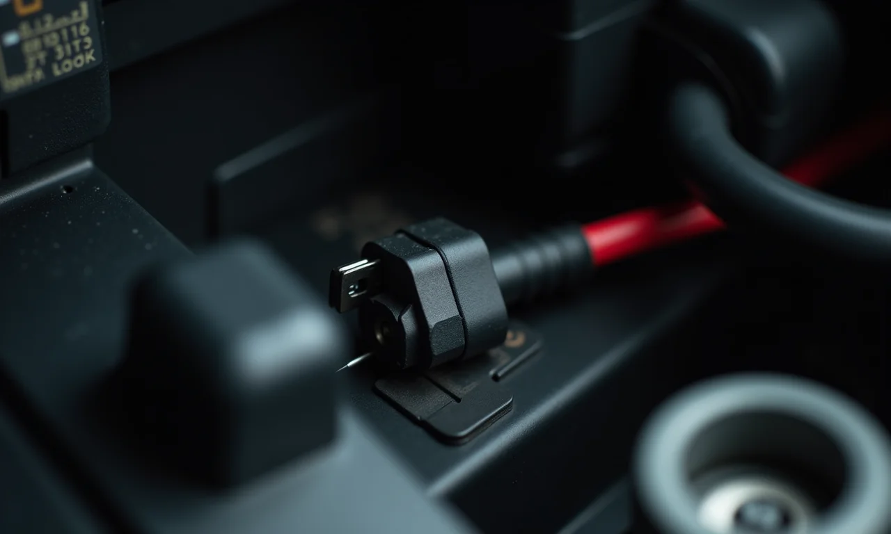 Sensor do freio de mão com defeito.