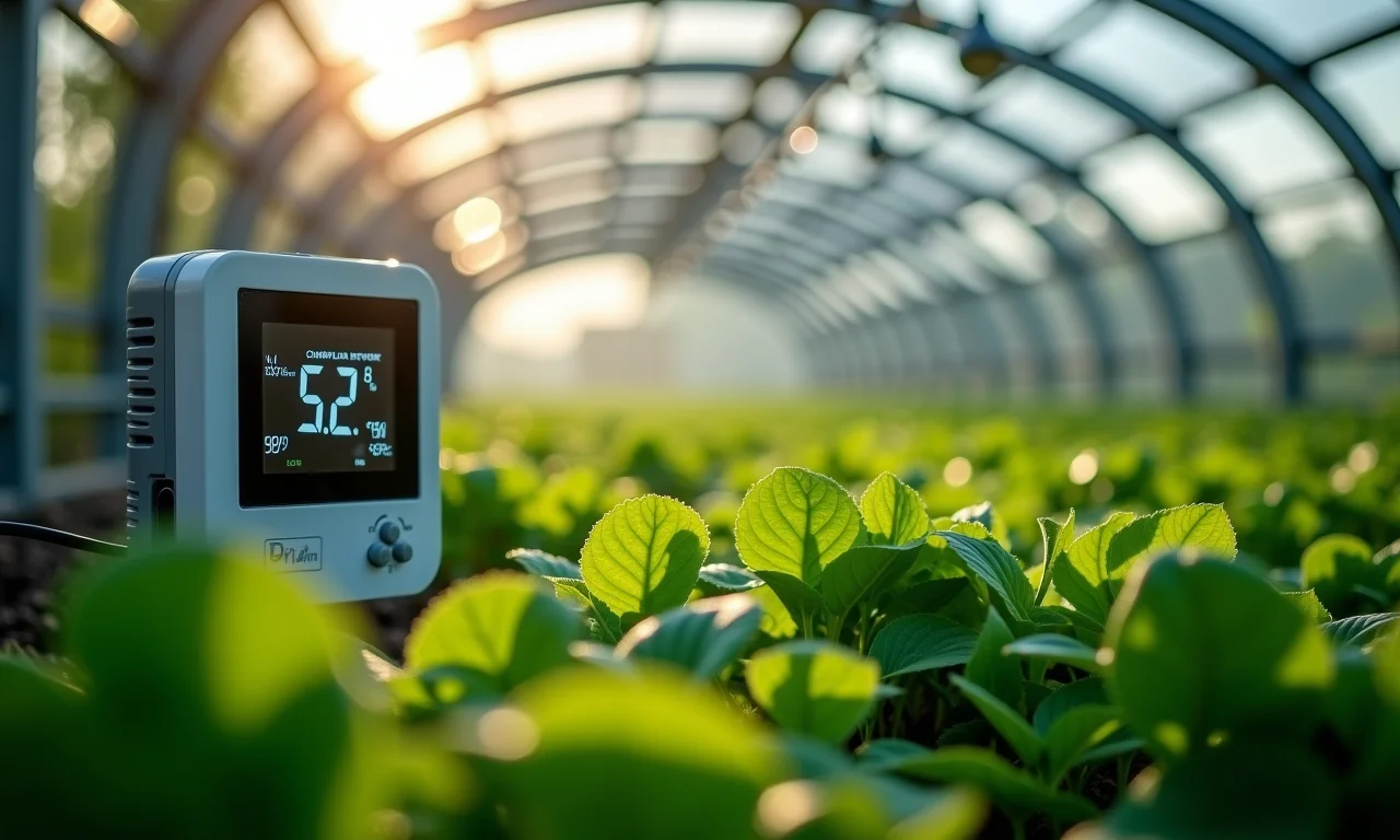 Sistema de controle de temperatura e umidade em estufa.