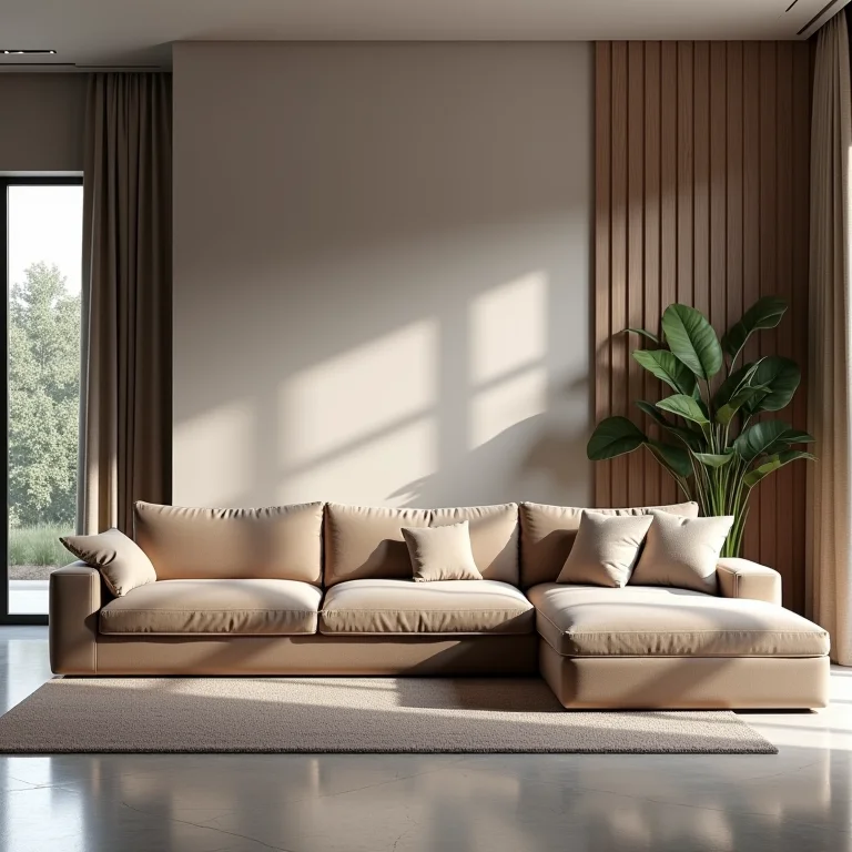 Sofá modular versátil com diversas configurações possíveis