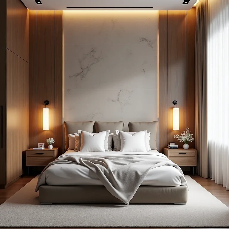 Soluções completas de decoração 'Quartos Etc' com papel de parede 3D