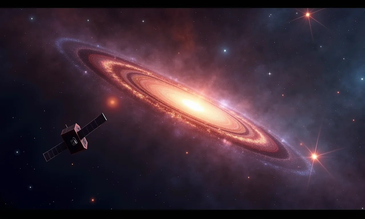 Sondas cósmicas explorando quasares no universo primitivo.