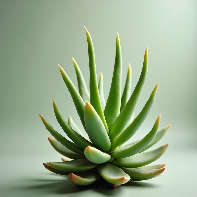 Suculenta mostrando sinais de falta de luz.