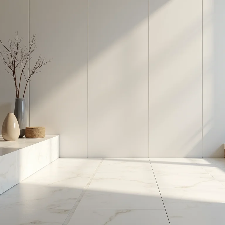 Superfície fosca de porcelanato acetinado