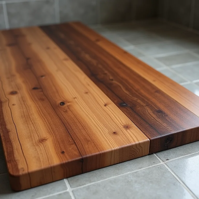 Tapete de madeira Ipê: beleza e durabilidade para seu box