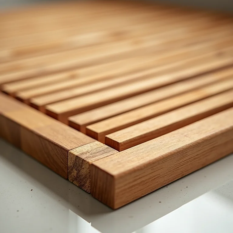 Tapete de madeira resistente no box, durabilidade