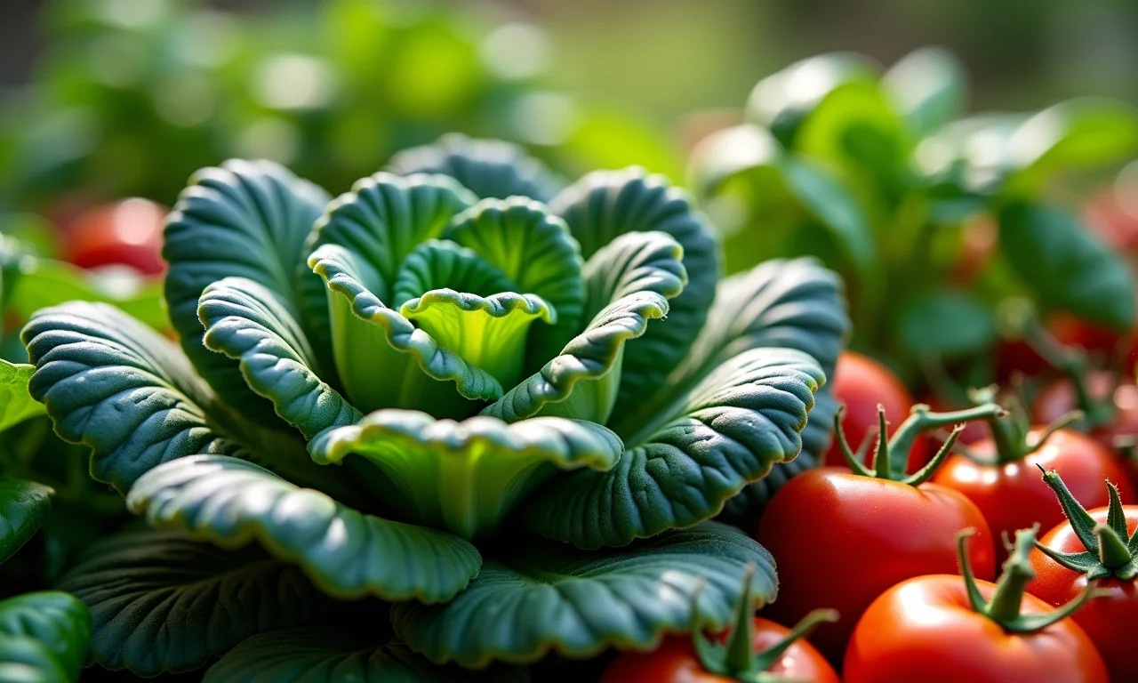 Variedade de plantas comestíveis crescendo em um jardim brasileiro.