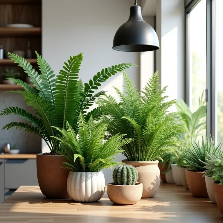 Variedade de samambaias ideais para a cozinha