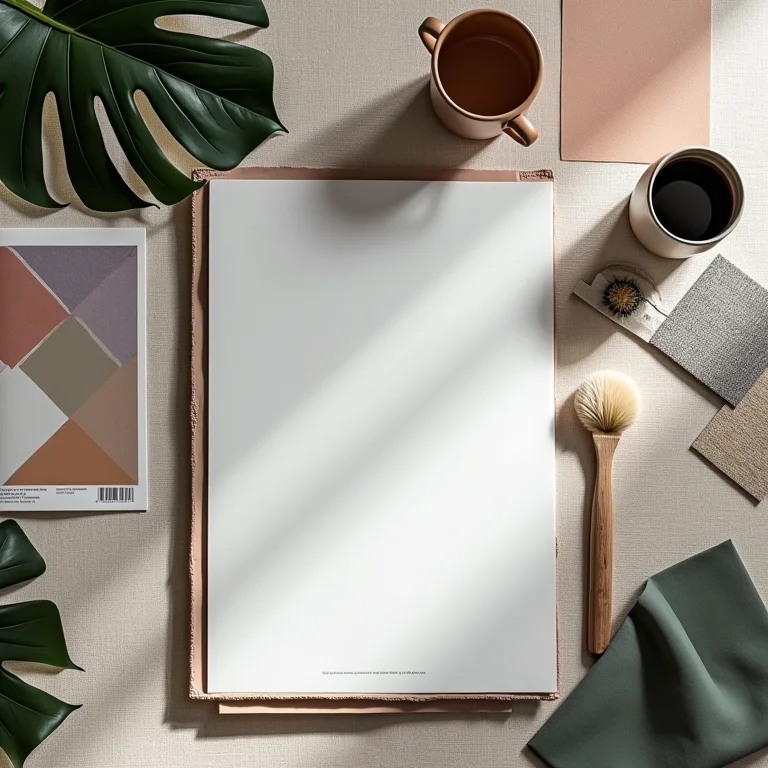 Abajur e elementos de decoração