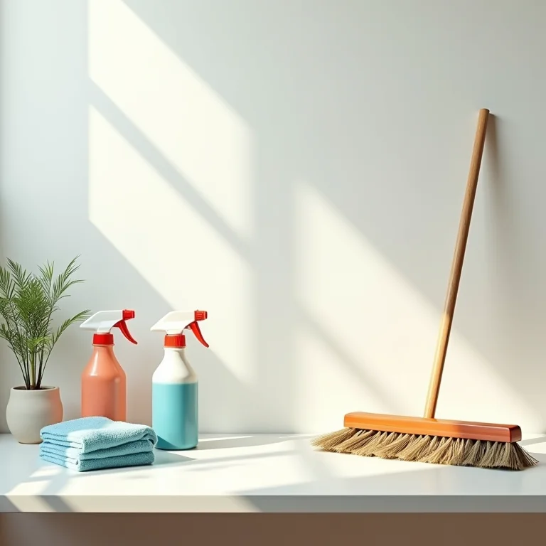 Ambiente de trabalho limpo e organizado.