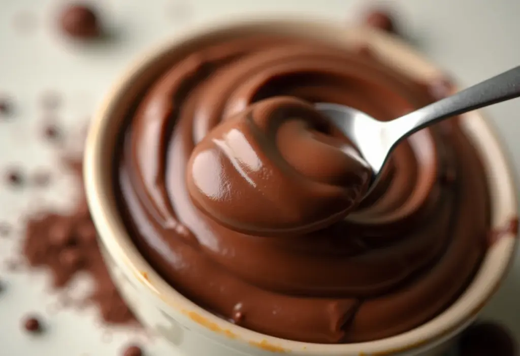 Brigadeiro de Ovomaltine cremoso sendo preparado