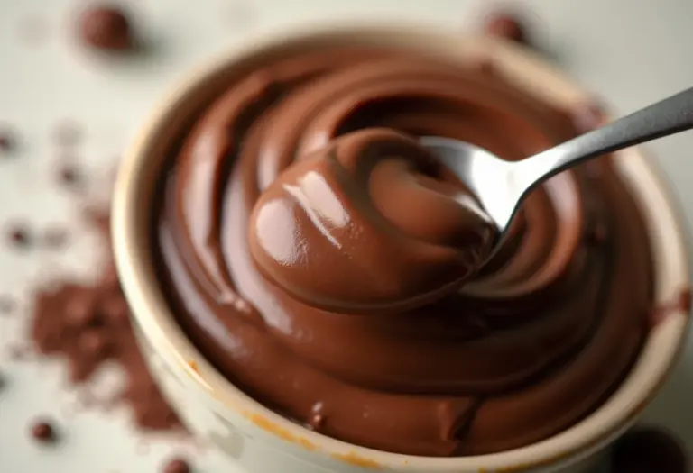 Brigadeiro de Ovomaltine cremoso sendo preparado