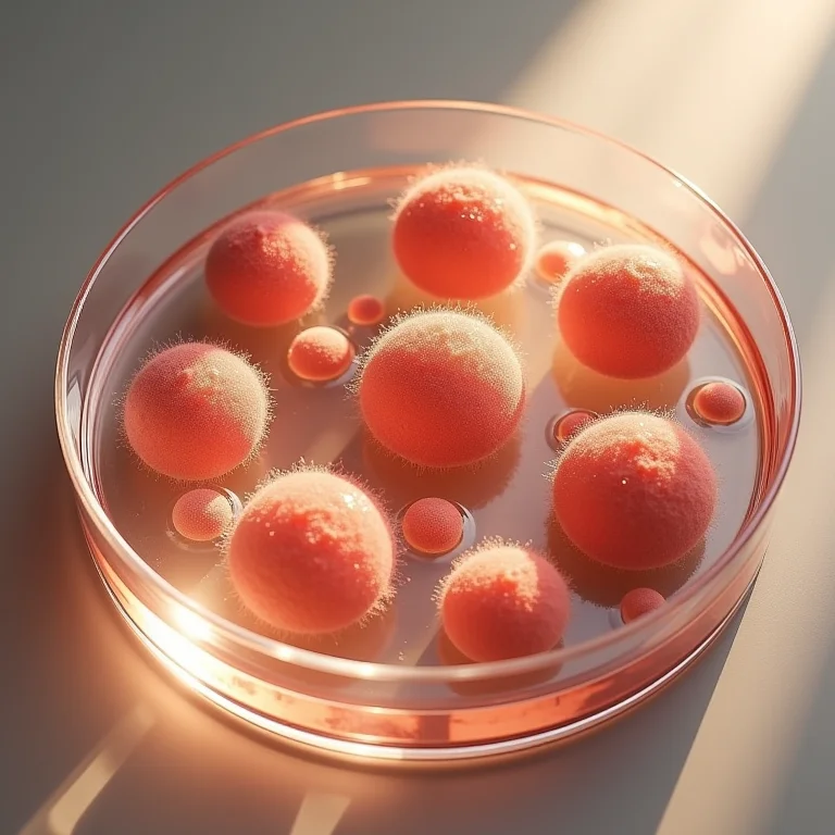 Células em processo de replicação.