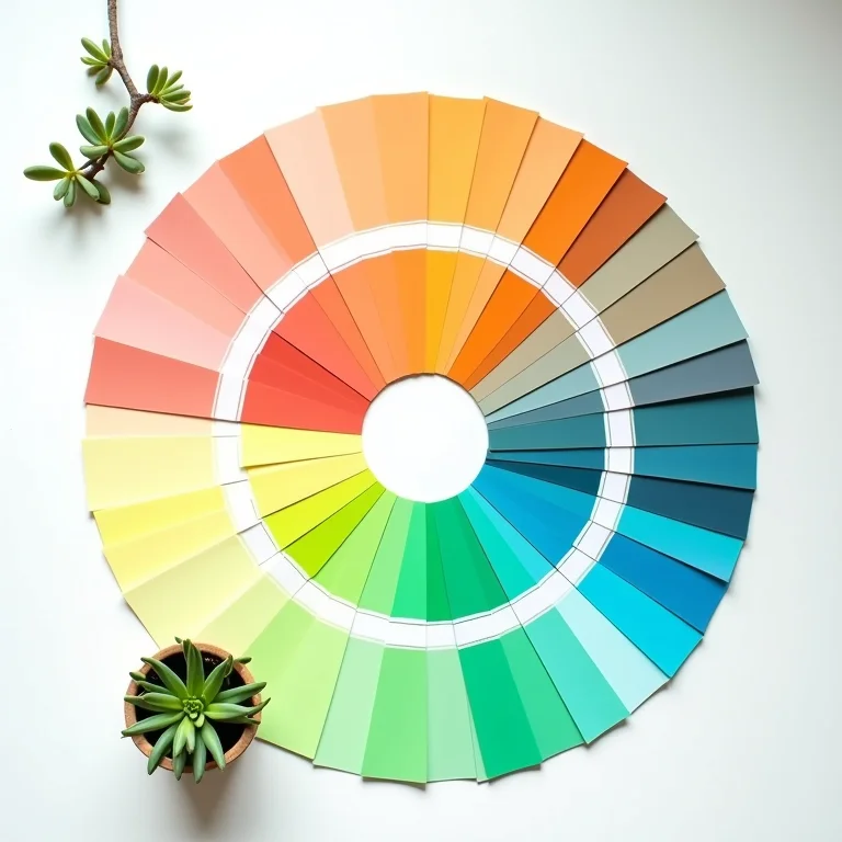 Círculo cromático com cores conflitantes