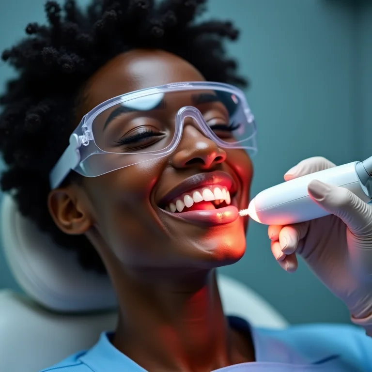 Clareamento dental a laser em consultório