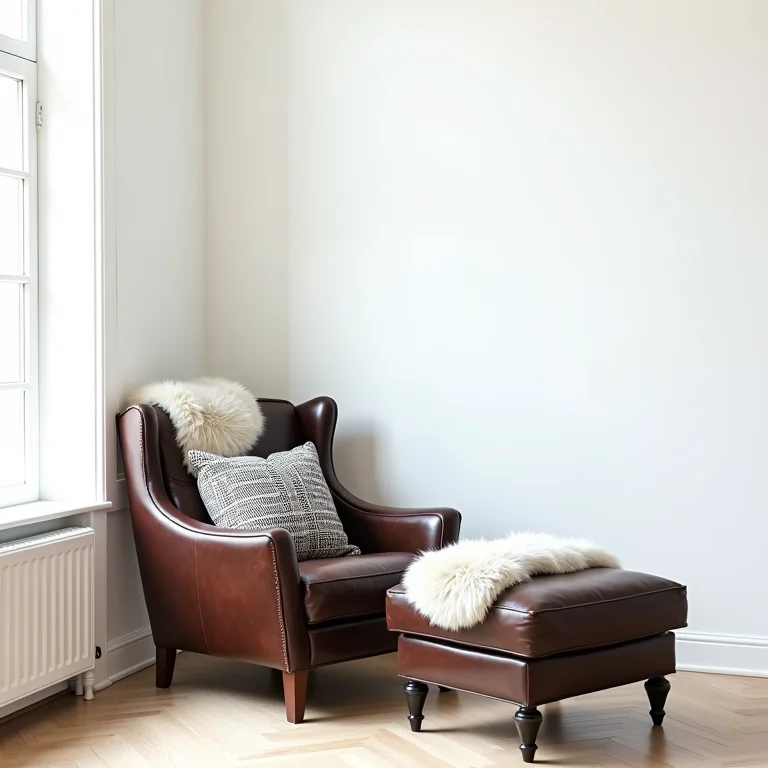 Contraste entre branco e materiais texturizados em decoração