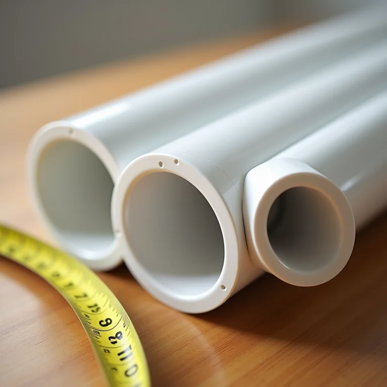 Diferentes tamanhos de cano PVC para horta vertical