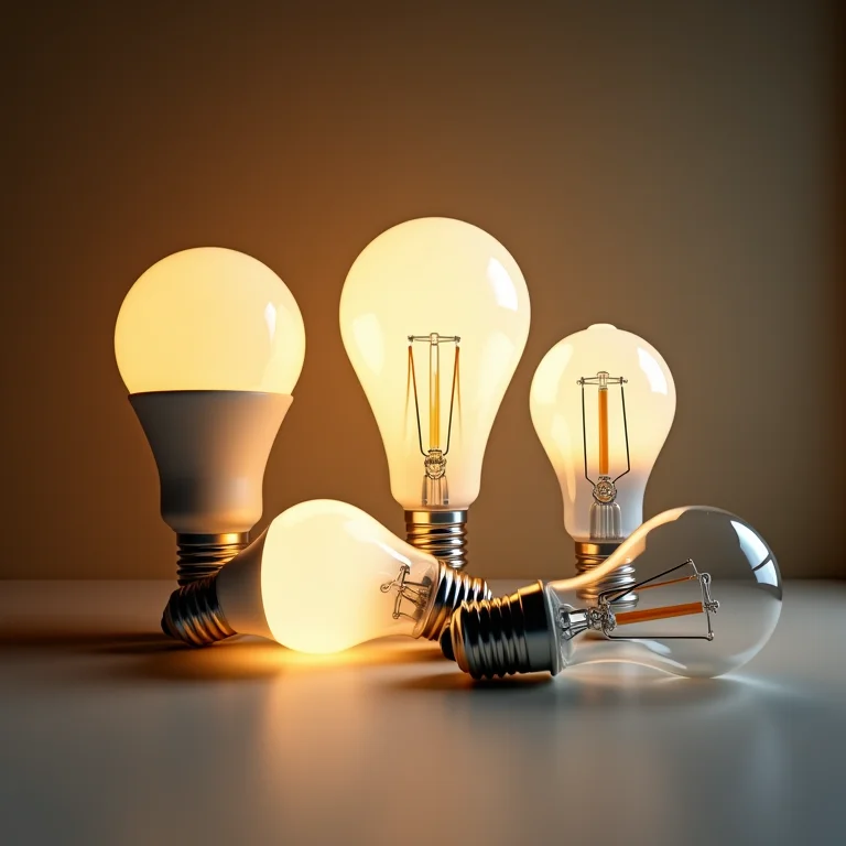 Diferentes tipos de lâmpadas para abajur