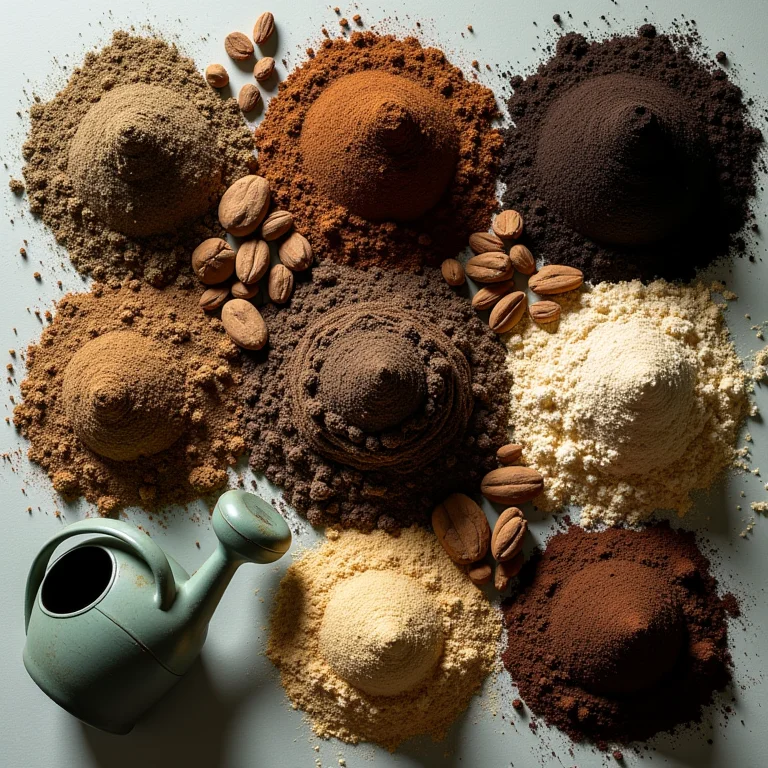 Diferentes tipos de substrato para plantio em vasos.