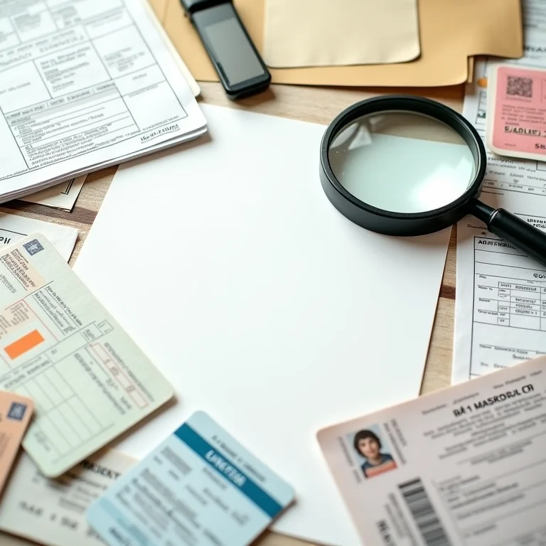 Documentos MEI com lupa mostrando inconsistências