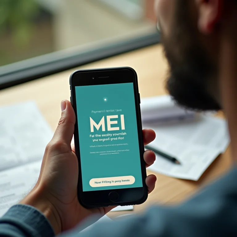 Erro de pagamento de imposto MEI no celular.