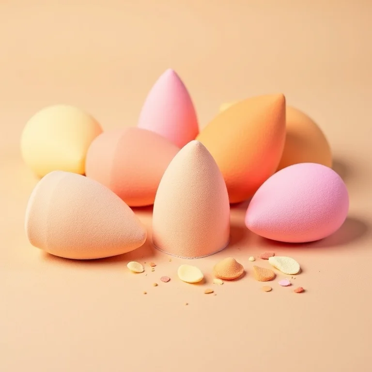 Esponjas para maquiagem de diferentes tipos