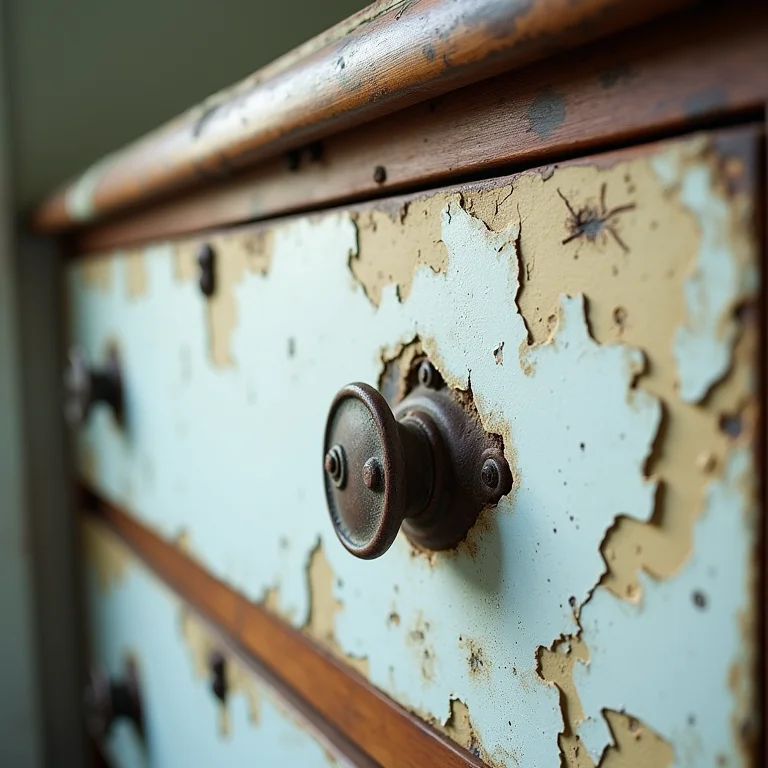 Estado de conservação de móveis antigos.