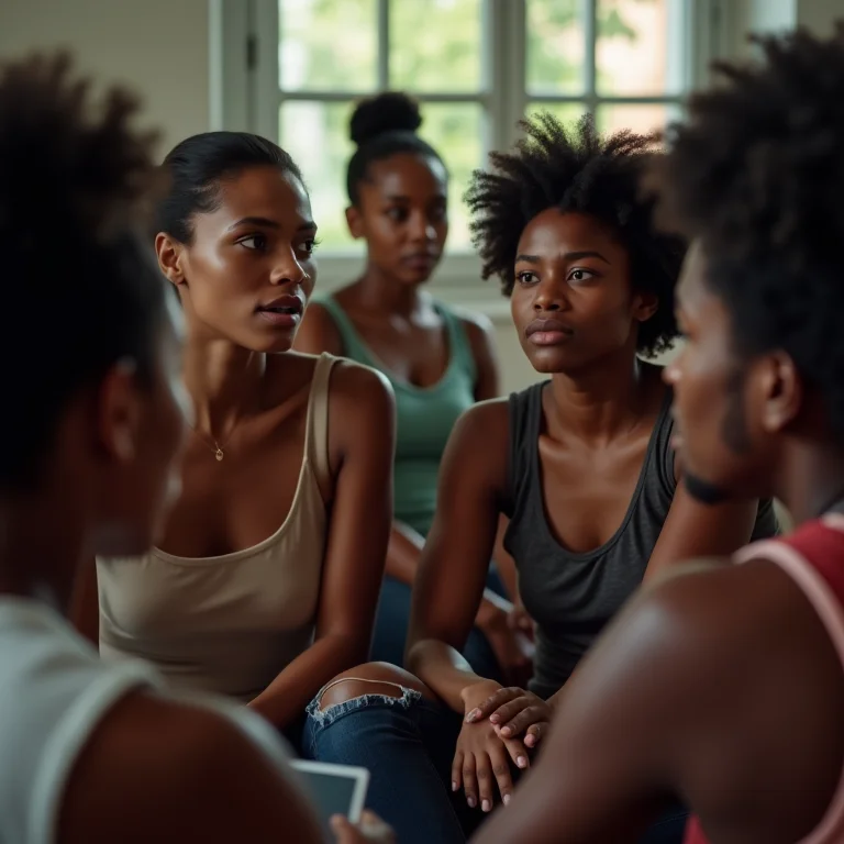 Grupo diverso de brasileiros debatendo