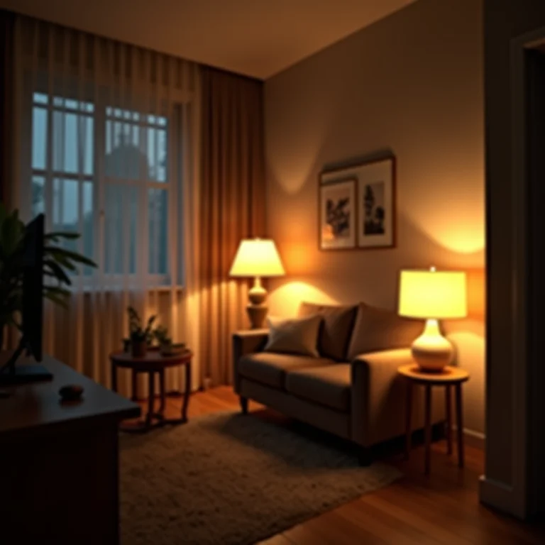 Iluminação planejada em sala de estar pequena.