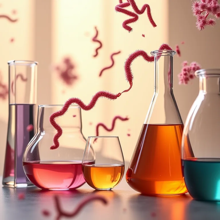 Imagem de cromossomos em ambiente de laboratório.