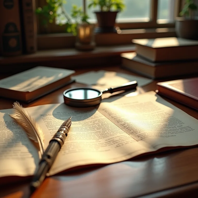 Livros antigos e documentos sobre a origem de mitos