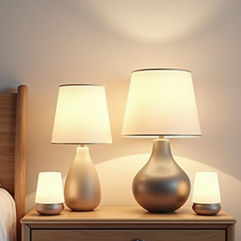 Luminárias de cabeceira de diferentes estilos