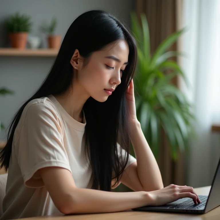 MEI corrigindo a postura durante o trabalho.