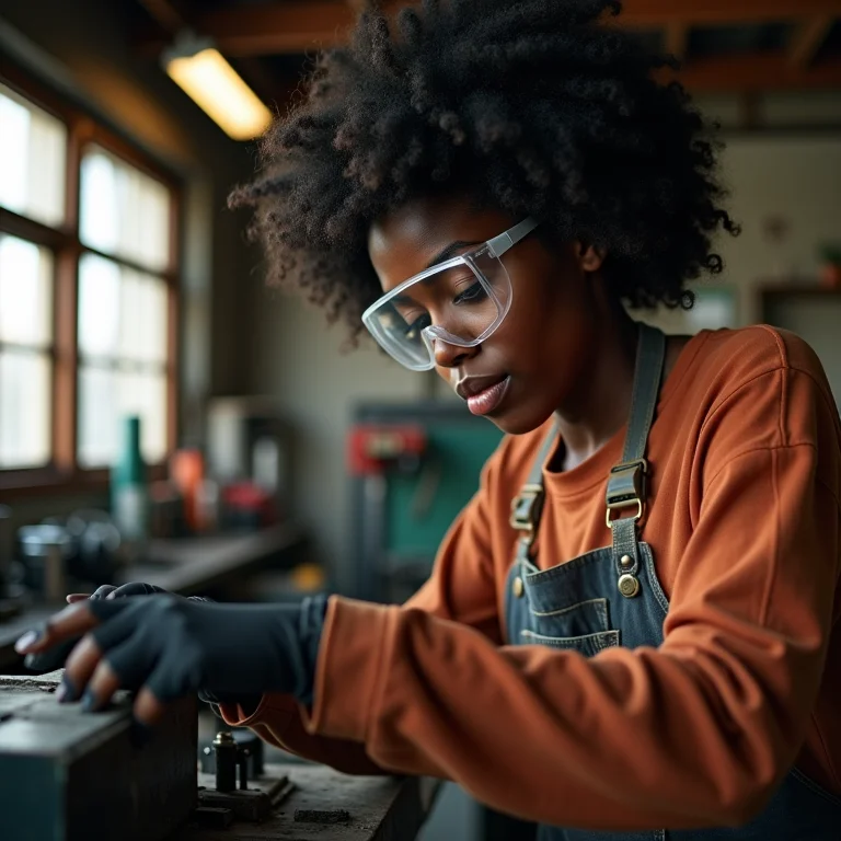MEI utilizando equipamentos de proteção individual.