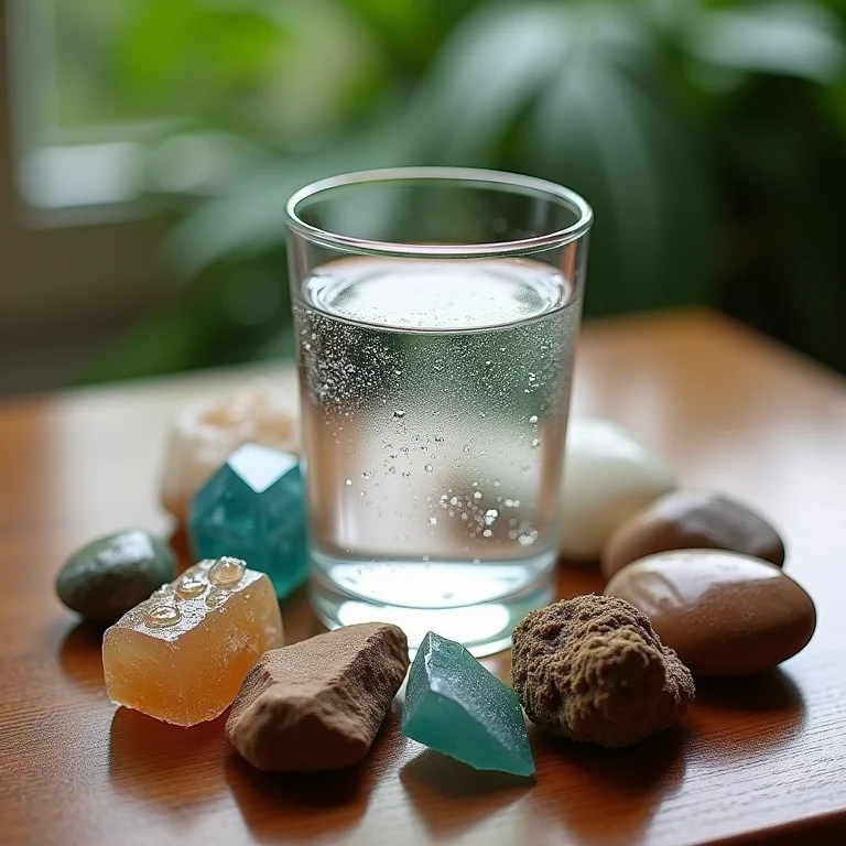 Minerais e água da chuva