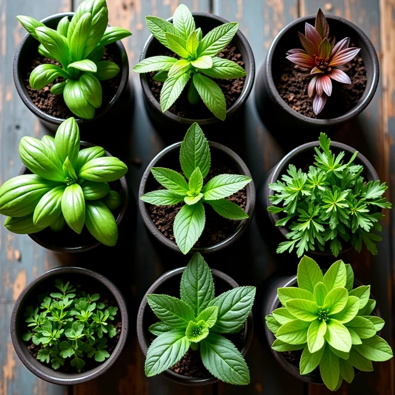 Mudas de ervas e vegetais para horta suspensa de cano PVC