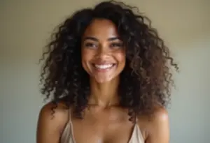 Mulher brasileira confiante sorrindo