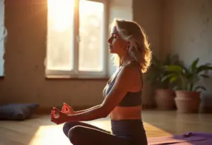 Mulher brasileira meditando para o post sobre Hipnose