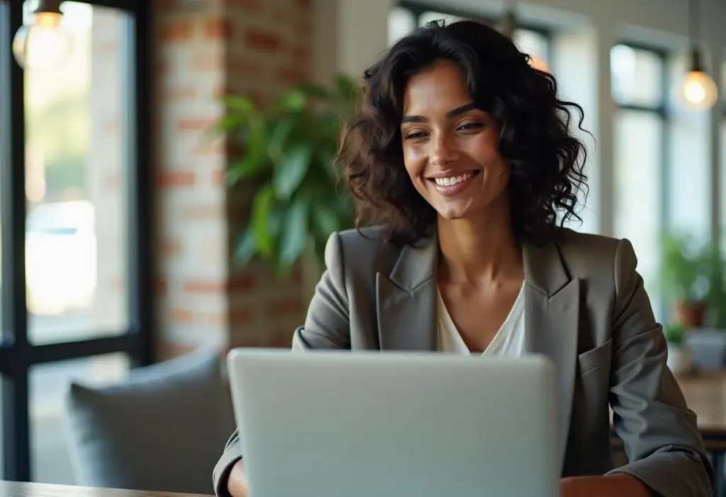 Automação de vendas: o guia definitivo para seu pequeno negócio Mulher brasileira trabalhando em automação de vendas