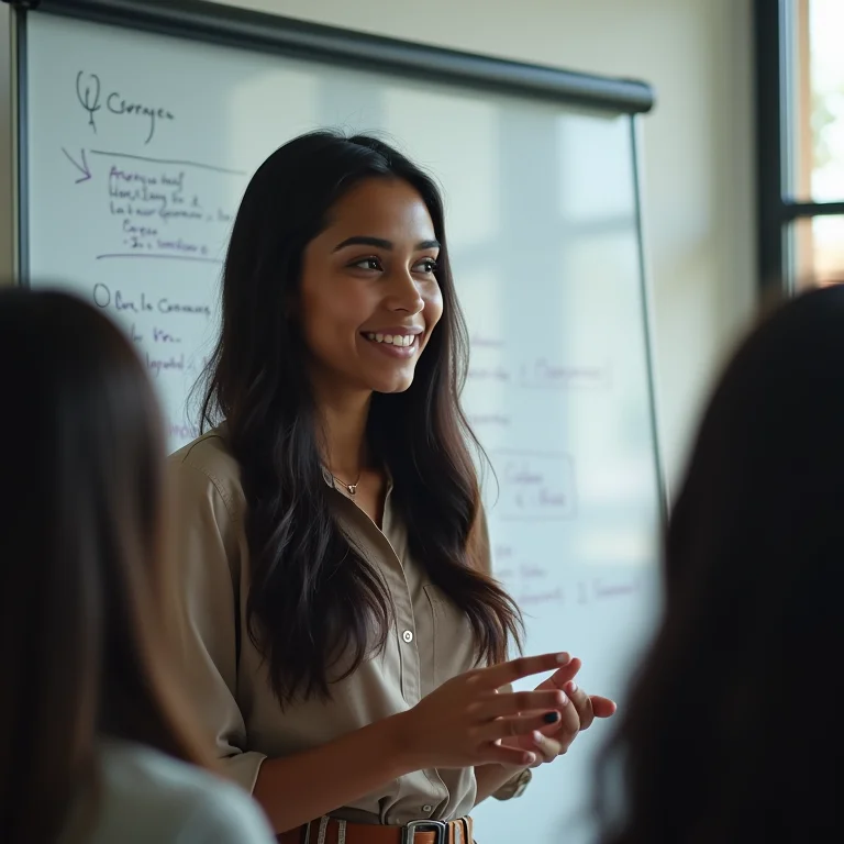 Mulher indígena brasileira colocando plano em prática