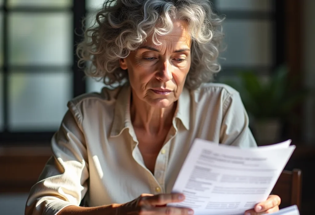Mulher madura planejando aposentadoria MEI