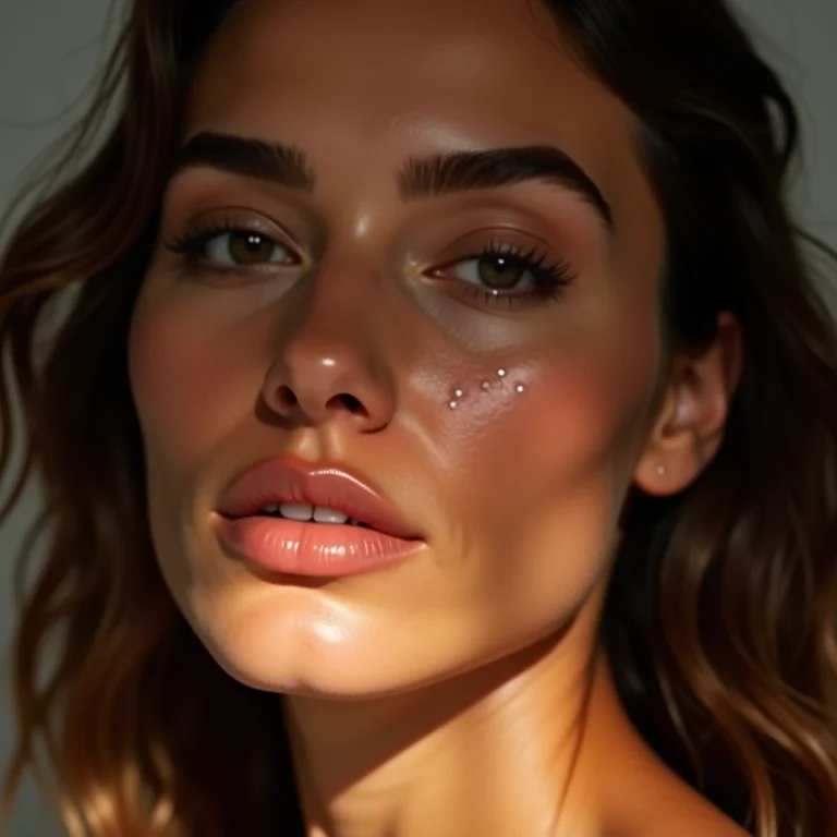 Mulher parda fazendo microagulhamento