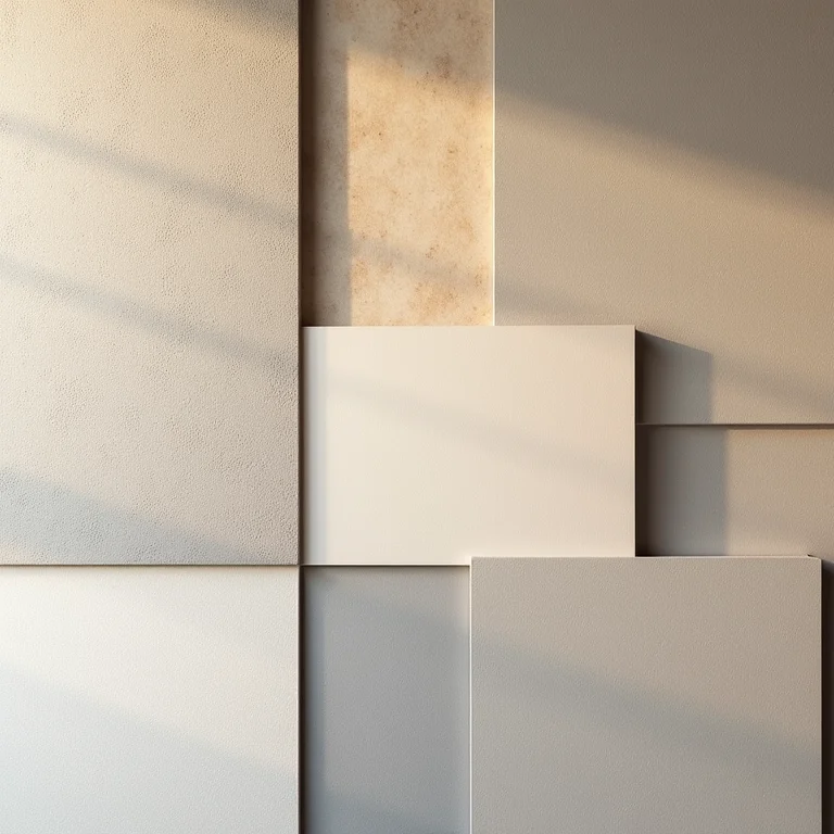 Painéis acústicos texturizados em padrão geométrico para tratamento de som.