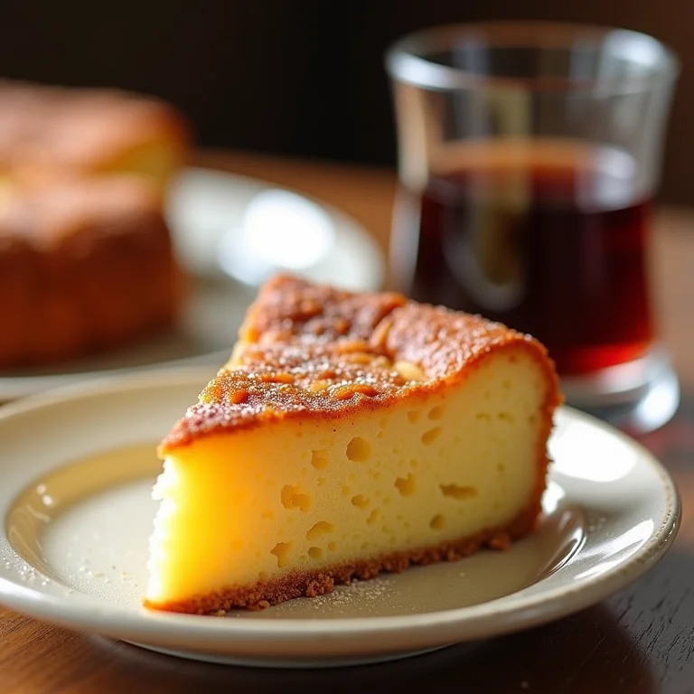 Panetone servido com vinho e café.