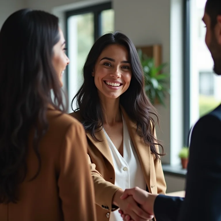 Parceria entre instrutora de autoescola e parceiro de negócios